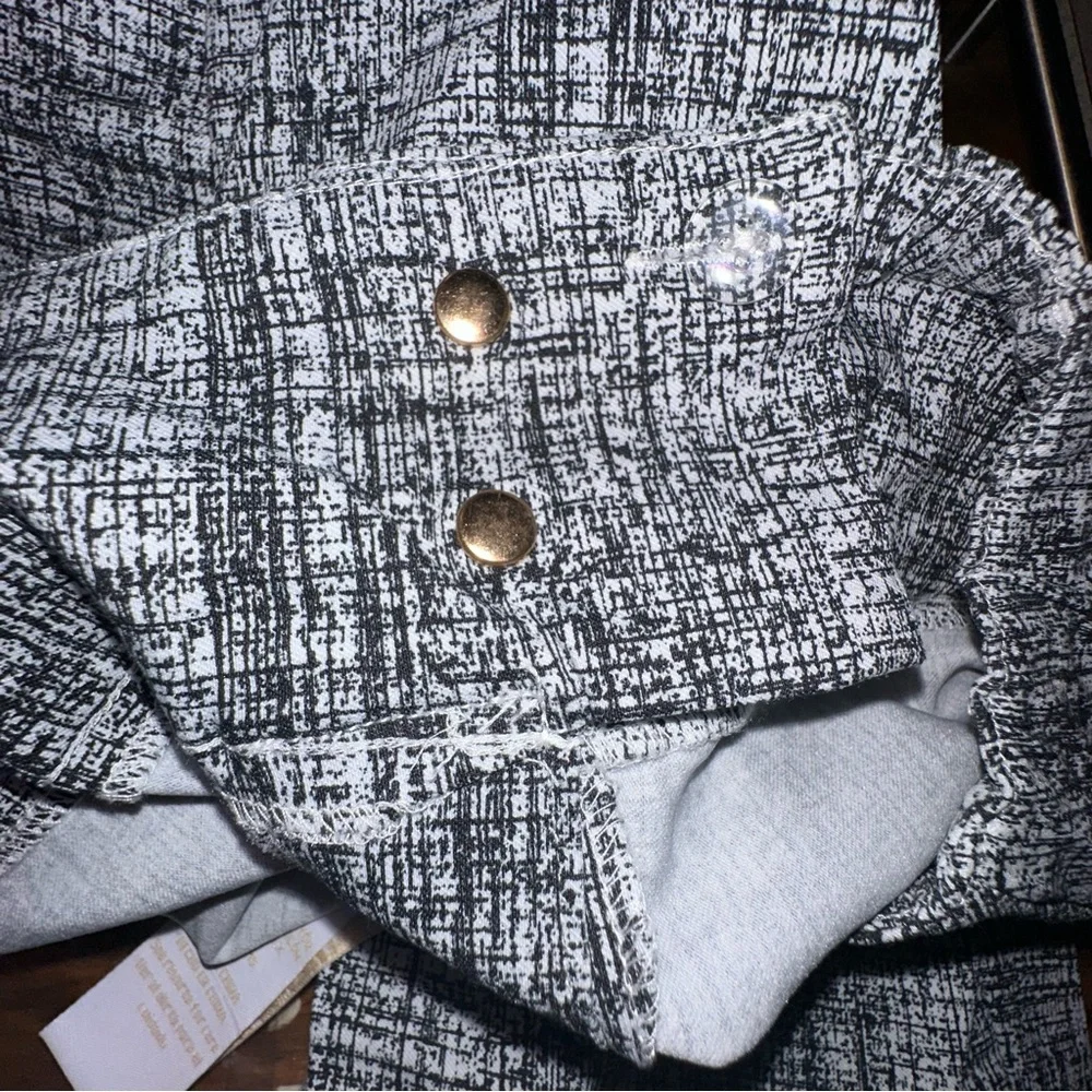 Hope & Harlow • Stretch Capri Women Size Small Pull On Ankle Slit Office Classic - Picture 5 of 12